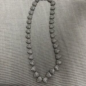 Dazzling Silver Heart Necklace